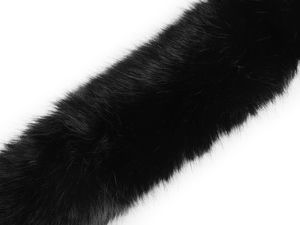 Premium Kunstfell-Besatzband mit Annähstreifen für Kapuzen, Ärmel und Bastelarbeiten (9 cm Breite)
