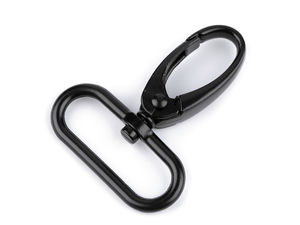 Metall-Karabinerhaken mit Wirbel, passend für 32-mm-Gurtband