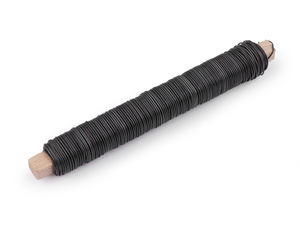 Premium Deko-Bindedraht auf Holzspule (0,65 mm, 100g) – Flexibler Bastel- & Floristendraht