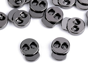 Kordelstopper aus Metall 15x18 mm