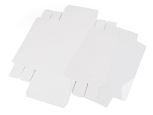 Premium-Geschenkbox mit transparentem Deckel - Leicht faltbare Präsentverpackung aus Papier