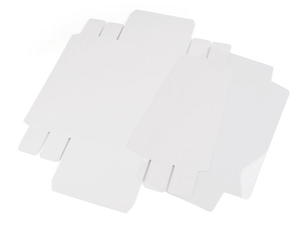 Premium-Geschenkbox mit transparentem Deckel - Leicht faltbare Präsentverpackung aus Papier