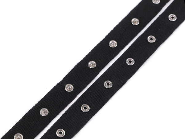 Baumwoll-Druckknopfband, Breite 20 mm