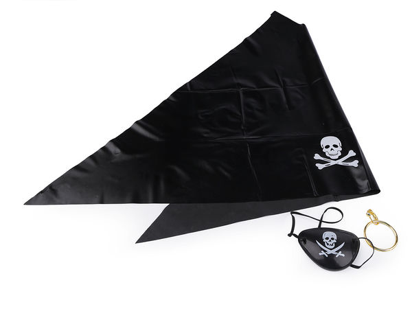 Komplettes Piraten-Kostümzubehör-Set - 3-teiliges Set für Karneval und Party