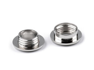 Nickel-Schrauböse - Innen-Ø 8 mm / Außen-Ø 16 mm | Metallöse für Lederarbeiten, Taschen & Gürtel
