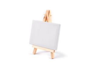 Mini-Holzstaffelei mit 8x10 cm Baumwollleinwand - DIY-Bastel- und Präsentationsständer