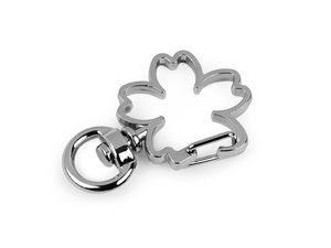 Premium-Metall-Wirbelkarabiner in Kleeblatt-Form – Passend für 8 mm Bänder