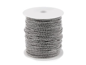 Premium-Kugelkette Nickel Ø 2 mm - Robuste Metallkugelkette für Handtaschen, Bekleidung und Etikettierung