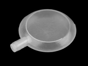 Transparenter flacher Quietscheinsatz (Ø 42 mm) – Weiche Kunststoffpfeife für DIY-Puppen, Plüschtiere und textiles Gestalten