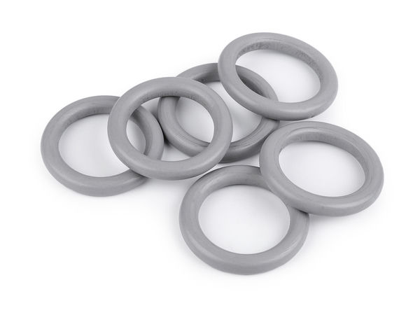 Premium lackierte Holzringe für Makramee, Traumfänger & Bastelprojekte - Ø58mm
