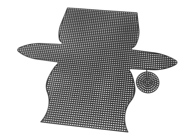 Plastik-Stramin / Kunststoff-Gitter für Geldbörsen & Clutches