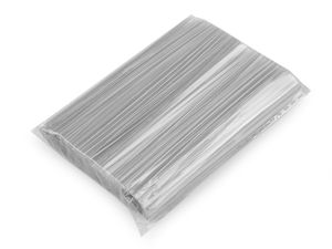 Transparente Verschlussstreifen (10 cm, 1000 Stück) - Flacher, flexibler Bastel- & Verpackungsdraht