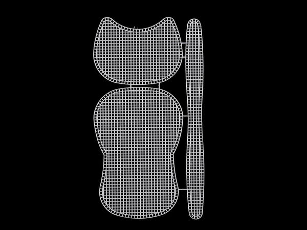 Premium Plastikstramin-Gitter für Handtaschen & Bastelarbeiten - Halbfertige Netzplatte für DIY-Taschen mit Klappe