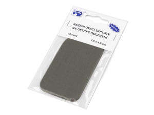 Premium Baumwoll-Bügelflicken rechteckig (7,6 x 4,9 cm) – 10er-Pack
