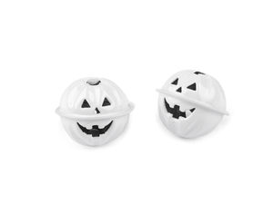 Halloween-Kürbis-Metallschellen – Dekorative Bastelglöckchen (Ø 30 mm & Ø 40 mm)