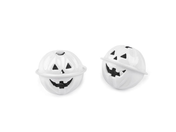 Halloween-Kürbis-Metallschellen – Dekorative Bastelglöckchen (Ø 30 mm & Ø 40 mm)