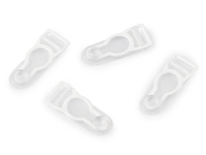 Premium-Strumpfhalter-Clips (10 mm) mit rutschfestem Silikon-Grip - Zubehör für Dessous & Bademode