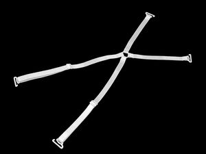 Überkreuzte Ersatz-BH-Träger mit Metallverschluss, Breite 10 mm