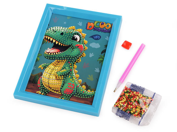 Premium DIY Diamond Painting Set für Kinder mit Rahmen - Kreatives Mosaik-Bastelset