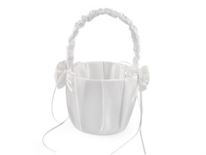 Satin-Streukörbchen für Blumenmädchen