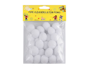 Premium flauschige Bastel-Pompons (20 mm) für DIY-Kleidung, Accessoires & Kurzwaren