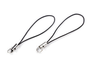Kordelschlaufe mit Ring für Anhänger und Schlüsselanhänger