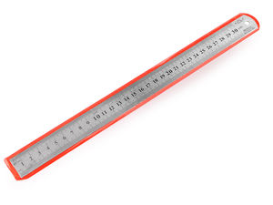 Professionelles 30 cm flexibles Metalllineal - Gravierte metrische & imperiale Doppel-Skala, Nickelfinish für Schneiderei, Zeichnen & Basteln