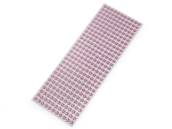 Selbstklebende Strassstein-Blumenstreifen - 8 mm glitzernde Kristall-Sticker für Scrapbooking, Kartengestaltung und DIY-Bastelarbeiten (308 Stück)
