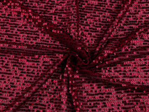 Premium Stretch-Pailletten-Strickstoff - 3 mm funkelnde Pailletten für Tanzbekleidung, Abschlussballkleider & Abendmode