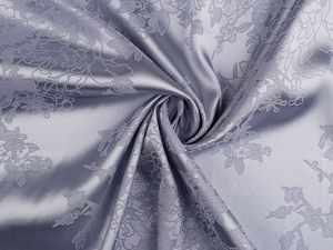 Premium-Satinstoff in Seidenoptik mit Blumenmuster - Weich & leicht elastisch