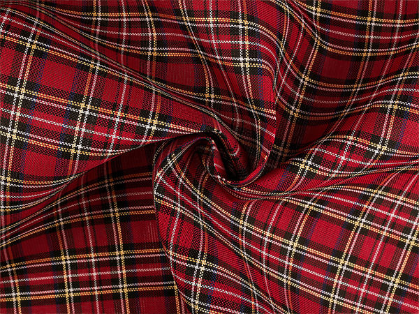 Premium Karo-Dekostoff - Strukturierter Polyester-Tweed für Tischdecken, Taschen und Wohnaccessoires