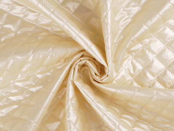 Metallic-Steppstoff mit Ultraschall-Steppung für Bekleidung, Taschen, Accessoires