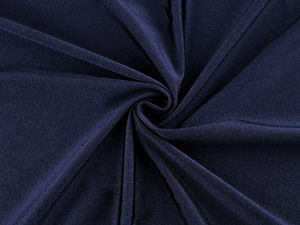 Premium Bademoden- und Sportbekleidungsstoff in Dunkelblau - Seidenmatter Stretch-Strickstoff