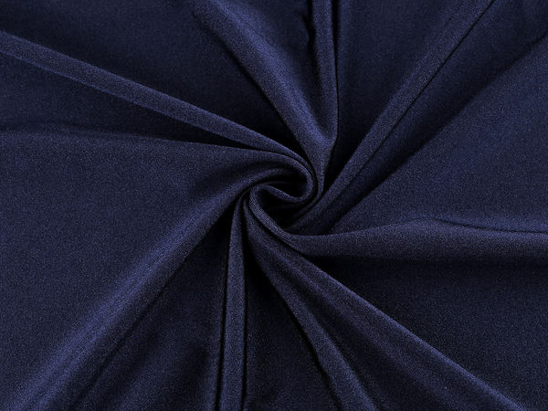 Premium Bademoden- und Sportbekleidungsstoff in Dunkelblau - Seidenmatter Stretch-Strickstoff