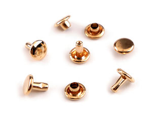 Premium-Doppelkappen-Metallnieten Ø8 mm – Professionelle Befestigungen für Handtaschen, Gürtel und Lederhandwerk