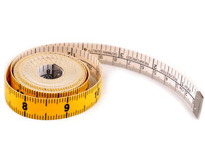 Professionelles Schneider-Maßband in deutscher Qualität - 300 cm, Gelb
