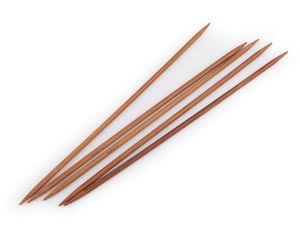 Premium-Nadelspiel aus dunklem Bambus (5er-Set)