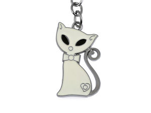 Bezaubernder Katzen-Schlüsselanhänger und Metallanhänger - Premium Emaille-Taschenanhänger für Rucksäcke, Handtaschen und Schlüssel