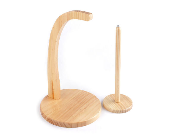 Premium-Magnet-Garnhalter & Wollabwickler aus Holz zum Stricken und Häkeln