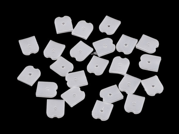 Silikon-Endkappen für flache Bügel, Breite 6; 8; 12 mm
