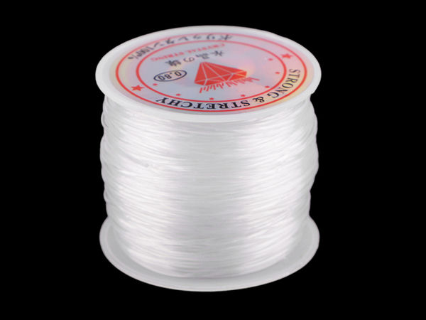 Premium transparenter Nylonfaden Ø 0,8 mm - Reißfester unsichtbarer Faden für Schmuck & Bastelarbeiten