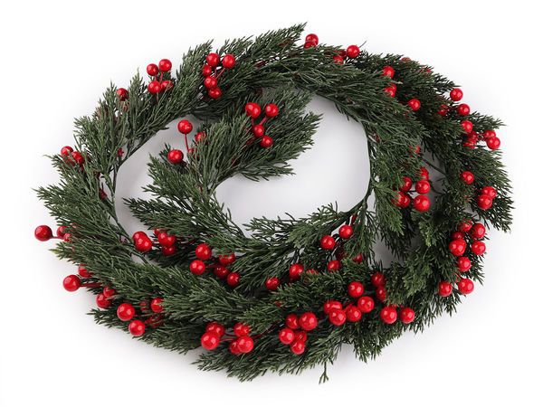 Künstliche Weihnachts-Beerengirlande - Flexible Festtagsdekoration für Kränze & Gestecke