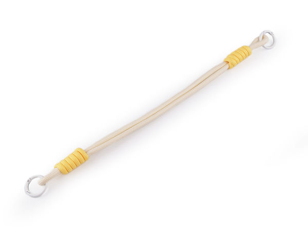 Universelles Lanyard und Handyband mit zwei runden Karabinern - Cremeweiß