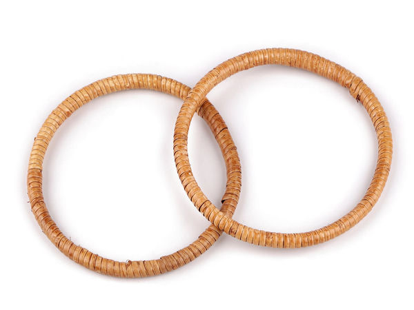 Taschengriffe aus Rattan für Taschen und Körbe Ø 13; 15 cm