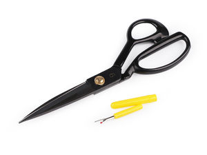 Professionelle Schneiderschere QK (24 cm) – Robuste Ganzmetall-Stoffschere mit ergonomischem Griff und Nahttrenner