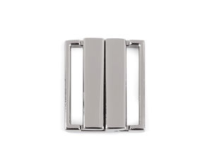 Premium-Metall-Sicherheitsverschluss mit Silikonsicherungen, 25 mm - Nickel