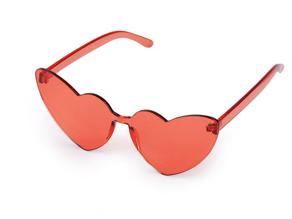 Party- und Karnevalsbrille in Herzform