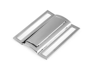 Minimalistische zweiteilige Metallschnalle für Mäntel, Jacken & Kleider - Passend für 48-mm-Bänder