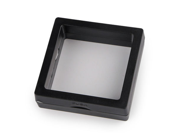Box / Rahmen mit transparenter Folie zur Warenpräsentation und Geschenkverpackung 7x7 cm