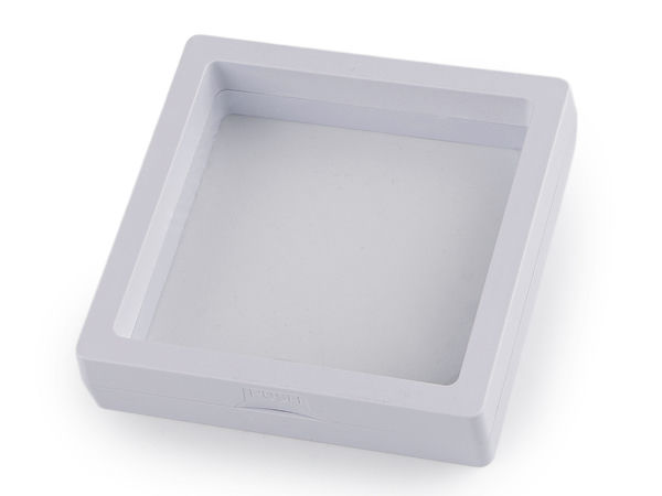 Box mit transparenter Folie zur Warenpräsentation und Geschenkverpackung 9x9 cm
